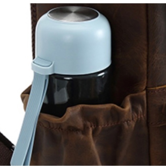 BRAND NEW GENUINE LEATHER COWHIDE BROWN BACKPACK  NWT - Picture 11 of 14